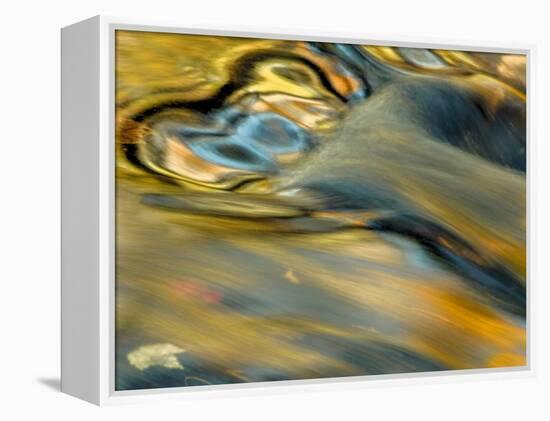 Pennsylvania, Delaware Watergap Nra. Flowing Water Abstract-Jay O'brien-Framed Premier Image Canvas