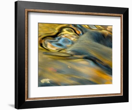 Pennsylvania, Delaware Watergap Nra. Flowing Water Abstract-Jay O'brien-Framed Photographic Print