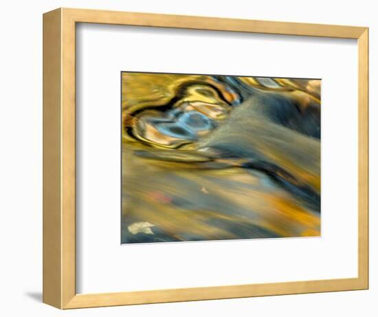 Pennsylvania, Delaware Watergap Nra. Flowing Water Abstract-Jay O'brien-Framed Photographic Print