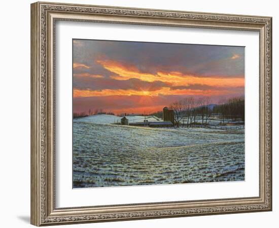 Pennsylvania Farm Sunset-Bruce Dumas-Framed Giclee Print