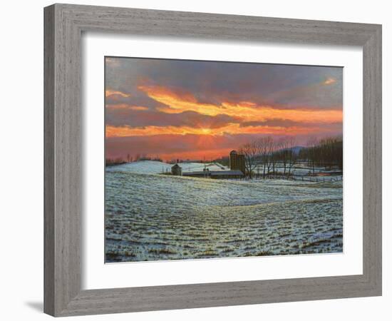 Pennsylvania Farm Sunset-Bruce Dumas-Framed Giclee Print