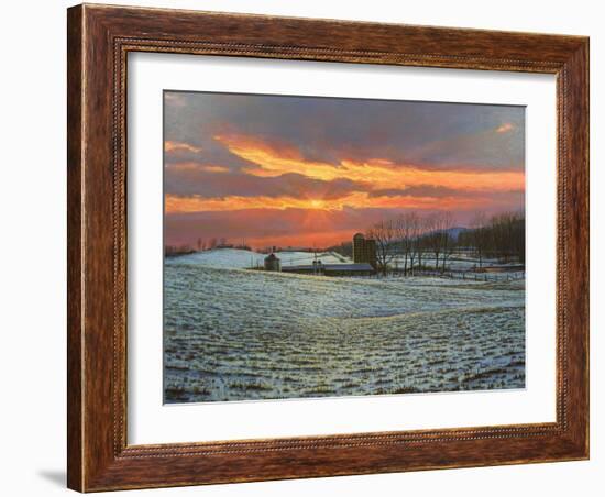 Pennsylvania Farm Sunset-Bruce Dumas-Framed Giclee Print