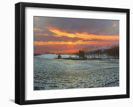 Pennsylvania Farm Sunset-Bruce Dumas-Framed Giclee Print