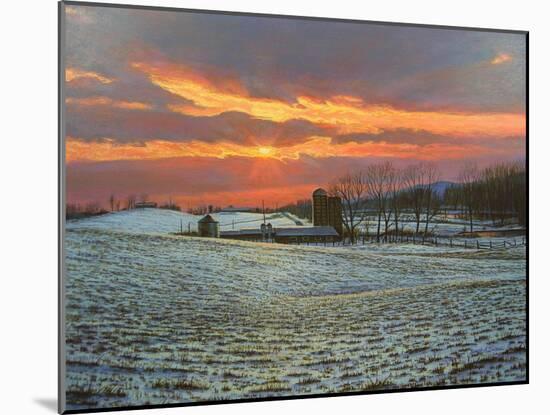 Pennsylvania Farm Sunset-Bruce Dumas-Mounted Giclee Print