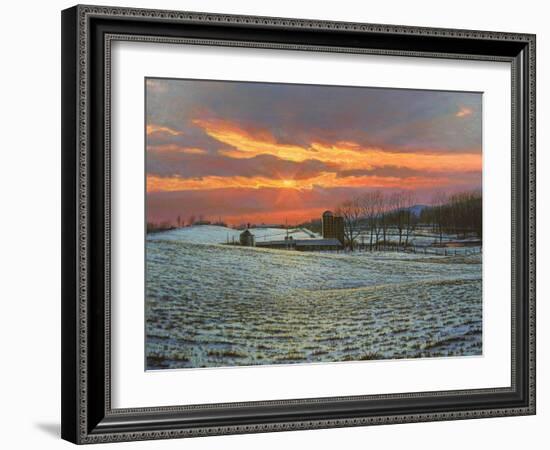 Pennsylvania Farm Sunset-Bruce Dumas-Framed Giclee Print