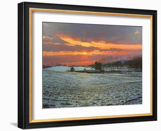 Pennsylvania Farm Sunset-Bruce Dumas-Framed Giclee Print