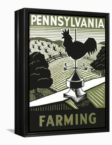 Pennsylvania Farming Weathervane-null-Framed Premier Image Canvas