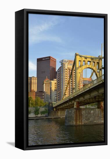 Pennsylvania, Pittsburgh. Andy Warhol Bridge over the Allegheny River-Kevin Oke-Framed Premier Image Canvas