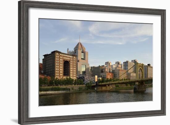 Pennsylvania, Pittsburgh. Renaissance Pittsburgh Hotel and Bridge-Kevin Oke-Framed Photographic Print