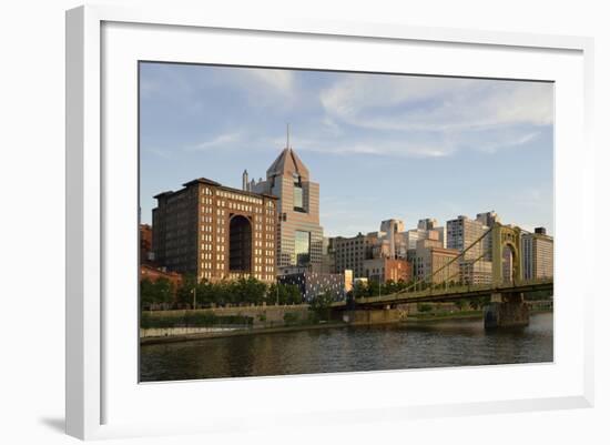 Pennsylvania, Pittsburgh. Renaissance Pittsburgh Hotel and Bridge-Kevin Oke-Framed Photographic Print