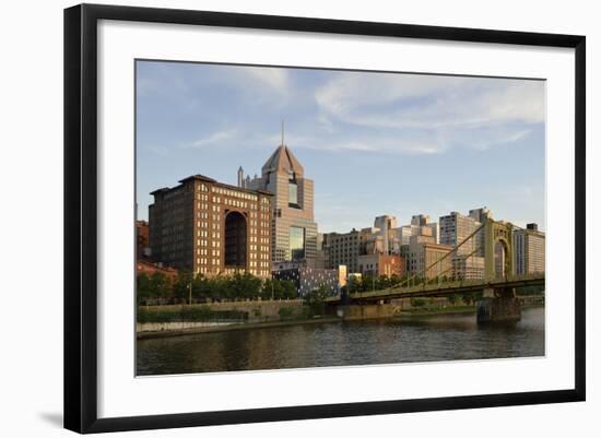 Pennsylvania, Pittsburgh. Renaissance Pittsburgh Hotel and Bridge-Kevin Oke-Framed Photographic Print