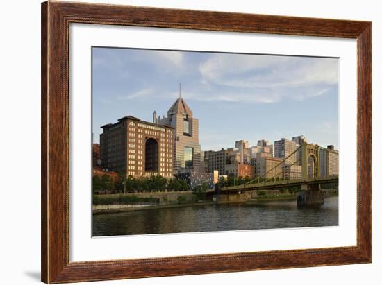 Pennsylvania, Pittsburgh. Renaissance Pittsburgh Hotel and Bridge-Kevin Oke-Framed Photographic Print