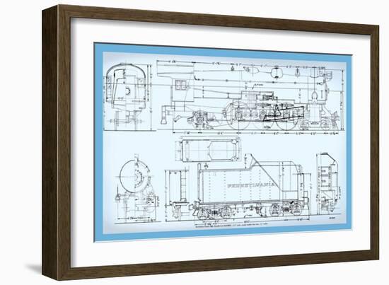 Pennsylvania Railroad, Class K4 Pacific-Bob Bohm-Framed Art Print