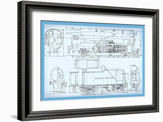 Pennsylvania Railroad, Class K4 Pacific-Bob Bohm-Framed Art Print