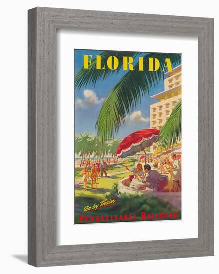 Pennsylvania Railroad, Florida-null-Framed Giclee Print