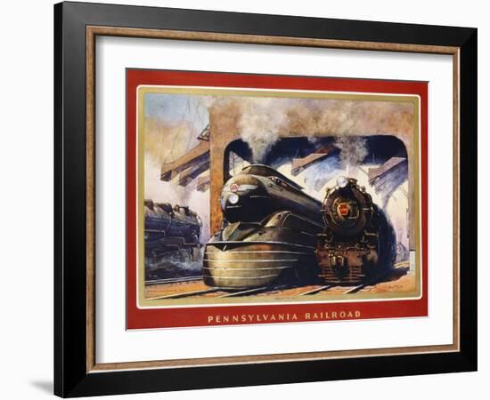 Pennsylvania Railroad, Ready to Go!-Grif Teller-Framed Giclee Print