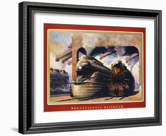 Pennsylvania Railroad, Ready to Go!-Grif Teller-Framed Giclee Print