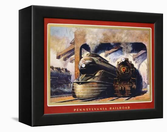 Pennsylvania Railroad, Ready to Go!-Grif Teller-Framed Premier Image Canvas