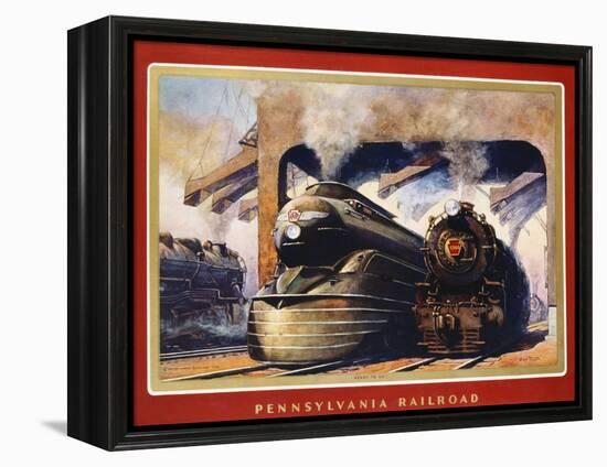 Pennsylvania Railroad, Ready to Go!-Grif Teller-Framed Premier Image Canvas