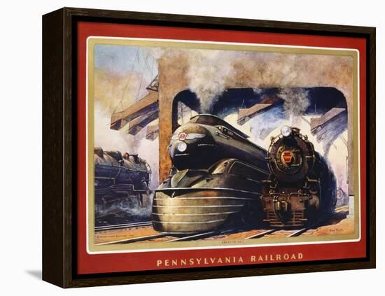 Pennsylvania Railroad, Ready to Go!-Grif Teller-Framed Premier Image Canvas