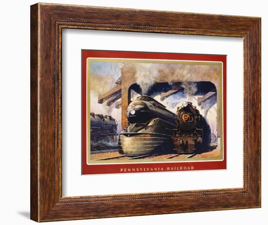 Pennsylvania Railroad, Ready to Go!-Grif Teller-Framed Giclee Print