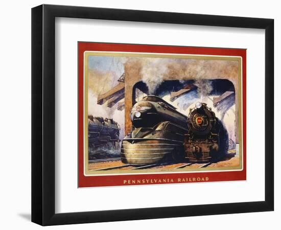Pennsylvania Railroad, Ready to Go!-Grif Teller-Framed Giclee Print