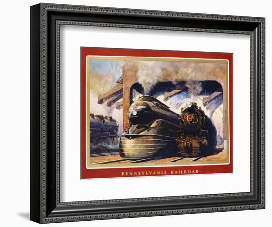 Pennsylvania Railroad, Ready to Go!-Grif Teller-Framed Giclee Print