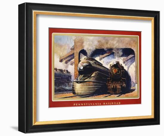 Pennsylvania Railroad, Ready to Go!-Grif Teller-Framed Giclee Print