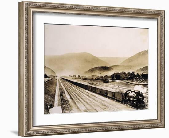 Pennsylvania Railroad Train Cars Loaded with Coal, 1931-English Photographer-Framed Photographic Print