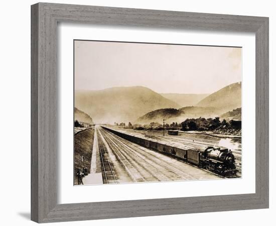 Pennsylvania Railroad Train Cars Loaded with Coal, 1931-English Photographer-Framed Photographic Print