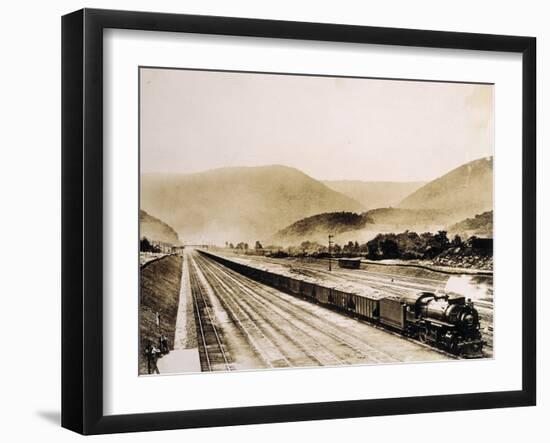 Pennsylvania Railroad Train Cars Loaded with Coal, 1931-English Photographer-Framed Photographic Print