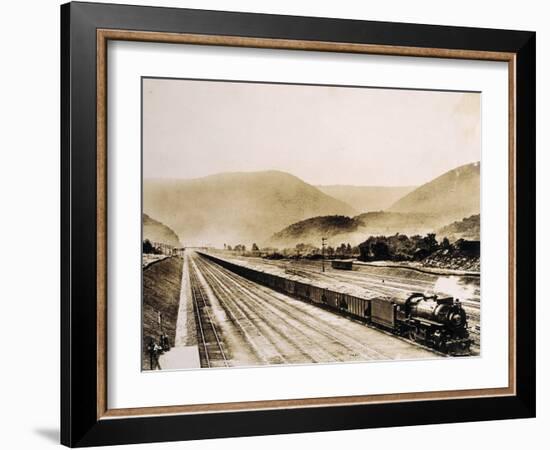 Pennsylvania Railroad Train Cars Loaded with Coal, 1931-English Photographer-Framed Photographic Print