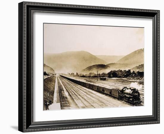 Pennsylvania Railroad Train Cars Loaded with Coal, 1931-English Photographer-Framed Photographic Print