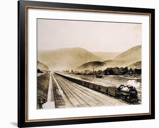 Pennsylvania Railroad Train Cars Loaded with Coal, 1931-English Photographer-Framed Photographic Print