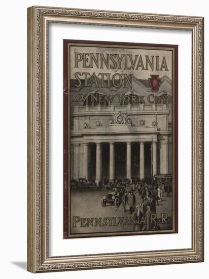 Pennsylvania Station in New York City', Advertisement for the Pennsylvania Railroad Company, 1910-null-Framed Giclee Print