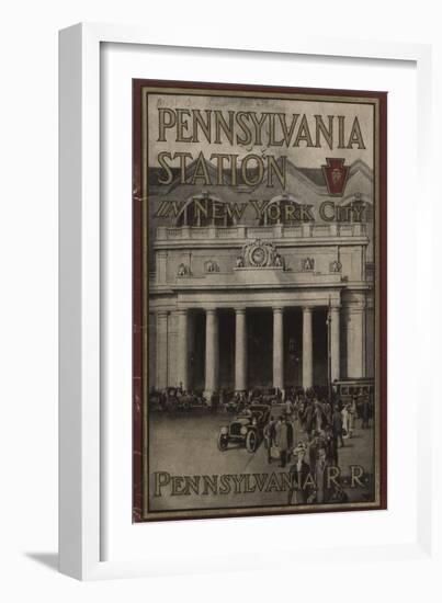 Pennsylvania Station in New York City', Advertisement for the Pennsylvania Railroad Company, 1910-null-Framed Giclee Print