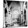 Pennsylvania Station, New York City, Main Waiting Room- Looking North, C.1910 (B/W Photo)-American Photographer-Mounted Giclee Print