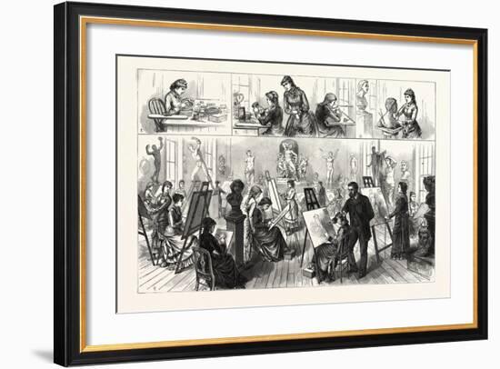 Pennsylvania the Philadelphia School of Design for Women in the Old Edwin Forrest Mansion-null-Framed Giclee Print