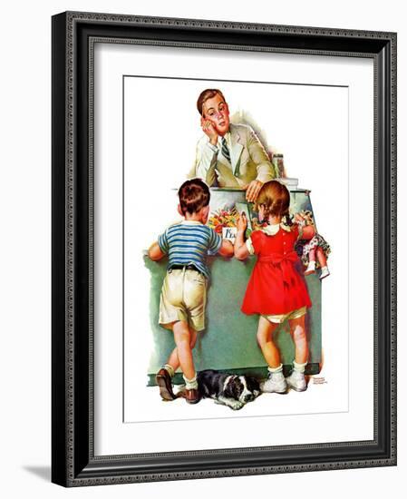 "Penny Candy,"August 19, 1939-Frances Tipton Hunter-Framed Giclee Print