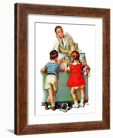 "Penny Candy,"August 19, 1939-Frances Tipton Hunter-Framed Premium Giclee Print