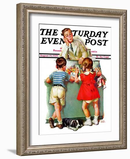"Penny Candy," Saturday Evening Post Cover, August 19, 1939-Frances Tipton Hunter-Framed Giclee Print