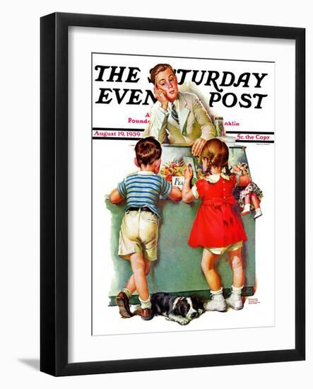 "Penny Candy," Saturday Evening Post Cover, August 19, 1939-Frances Tipton Hunter-Framed Giclee Print