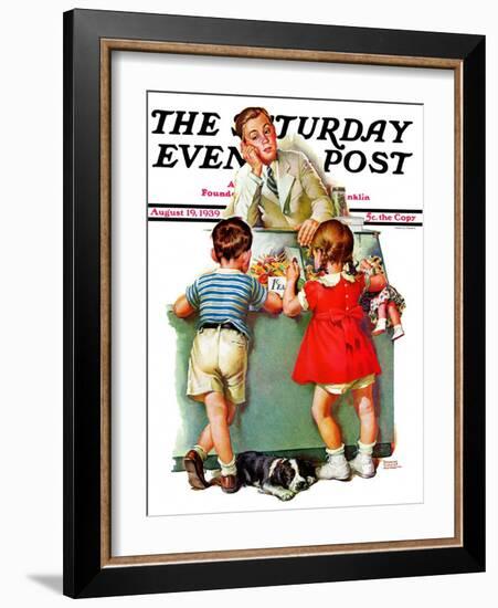 "Penny Candy," Saturday Evening Post Cover, August 19, 1939-Frances Tipton Hunter-Framed Giclee Print