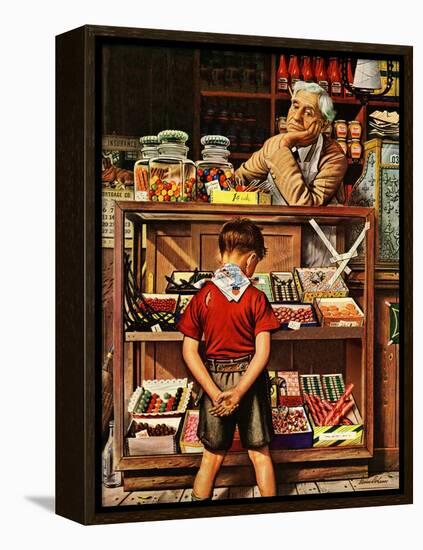 "Penny Candy," September 23, 1944-Stevan Dohanos-Framed Premier Image Canvas