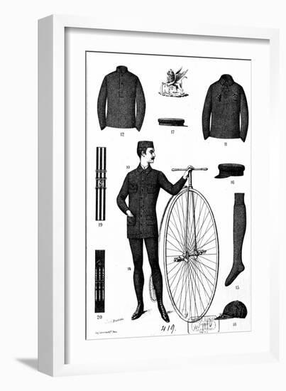 Penny-Farthing Clothing for Men-null-Framed Giclee Print