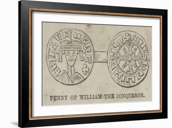 Penny of William the Conqueror-null-Framed Giclee Print