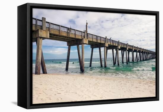 Pensacola Beach Fishing Pier, Florida-forestpath-Framed Premier Image Canvas