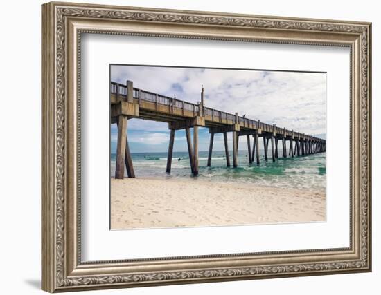 Pensacola Beach Fishing Pier, Florida-forestpath-Framed Photographic Print