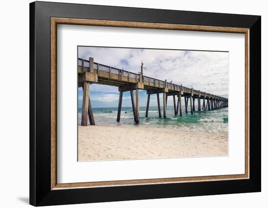 Pensacola Beach Fishing Pier, Florida-forestpath-Framed Photographic Print