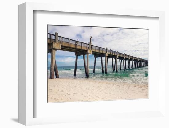 Pensacola Beach Fishing Pier, Florida-forestpath-Framed Photographic Print